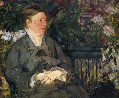 Madame Manet in Conservatory Edouard Manet